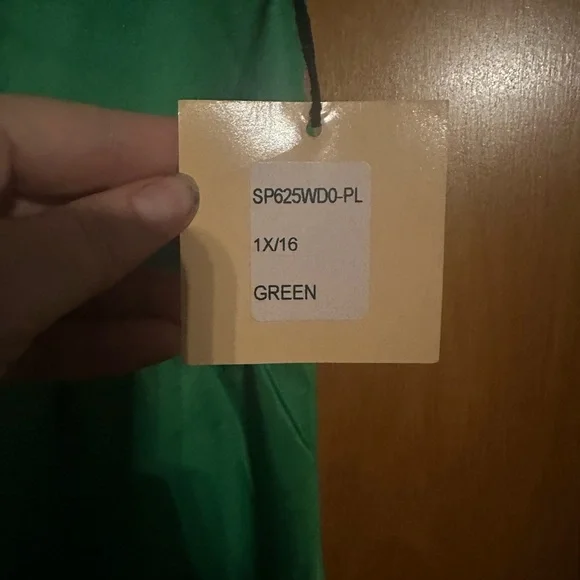 Unique Vintage Green and Pink Dress - Picture 10 of 12